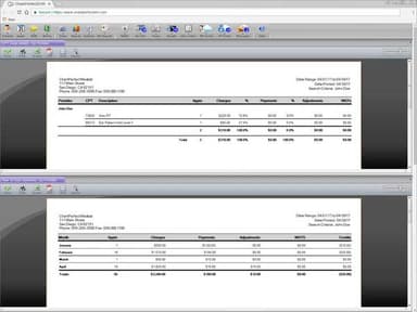ChartPerfect EHR Medical bill