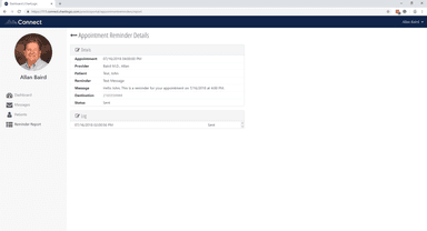 ChartLogic EHR Patient portal reminder