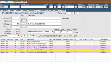 Chiro QuickCharts EHR Invoice