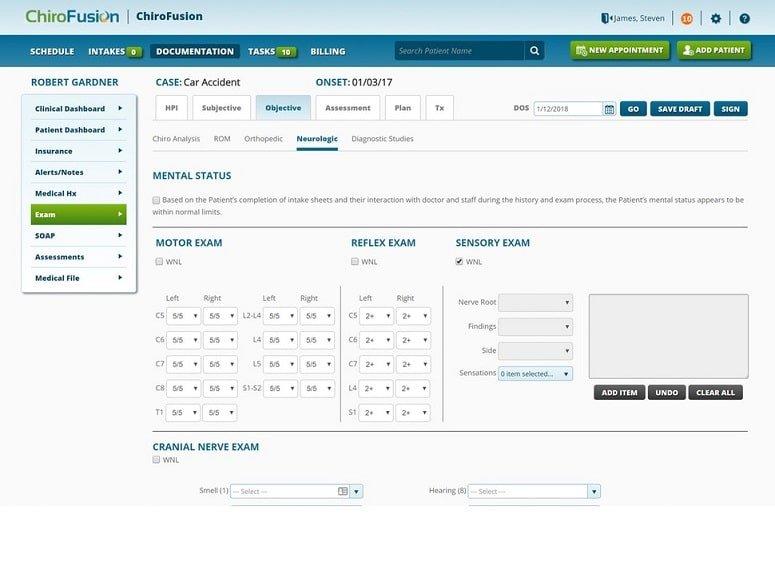 ChiroFusion EHR Software Exam