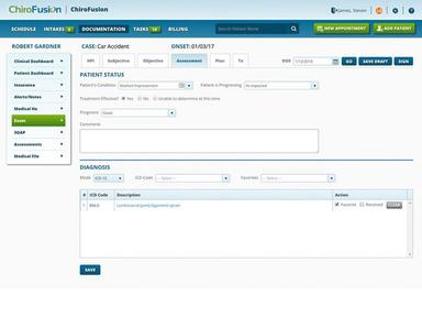 ChiroFusion EHR Patient Status