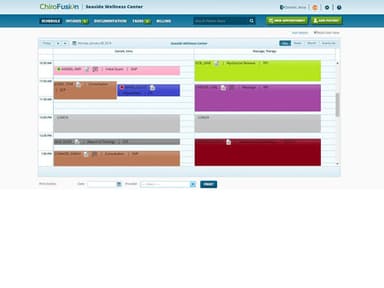 ChiroFusion EHR Scheduling