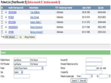 Patient list