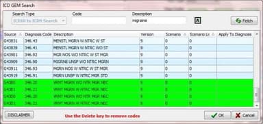 CGM DAQbilling ICD10 ready, including x- walk