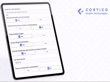 CORTICO Reasons for visit