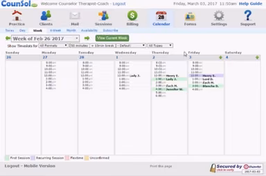 CounSol Calendar