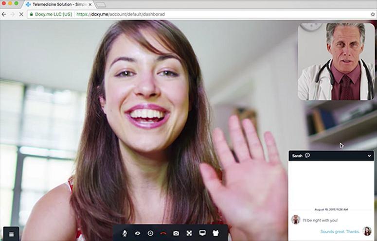 Doxy.me EMR Patient chat