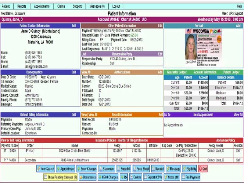 DuxWare Patient Information