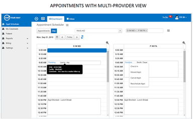 EHR YOUR WAY Multi Provider View