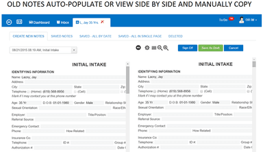 EHR YOUR WAY Auto Populate Notes