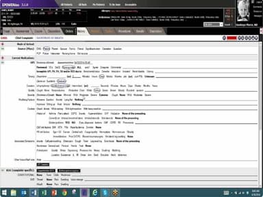 Diagnostics screen