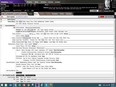 Diagnostics screen