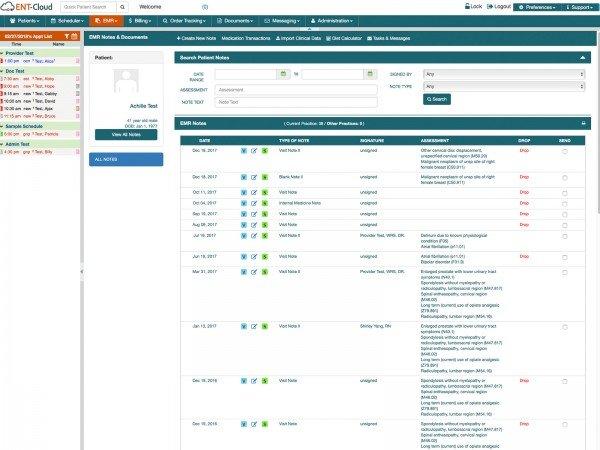 EMR notes and documents