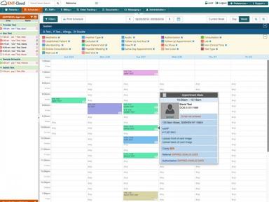 ENT-Cloud EHR Appointment scheduler