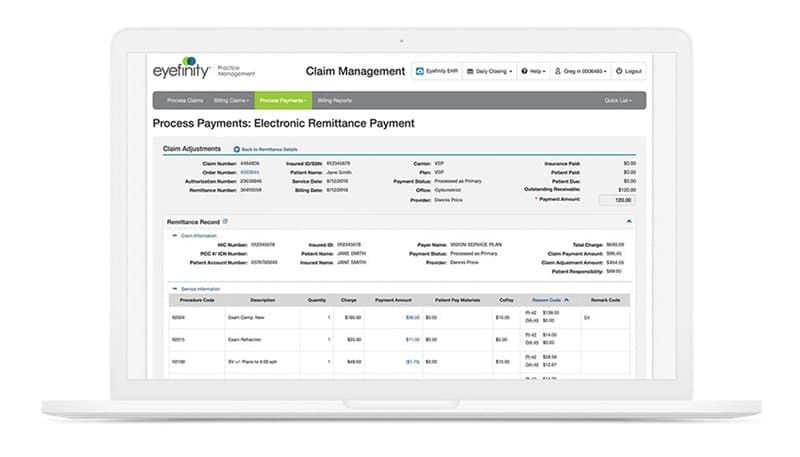 Eyefinity EHR Order estimations