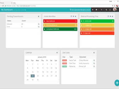 Intake dashboard