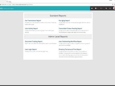 Reports page