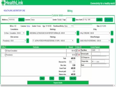 HealthLink Billing Information