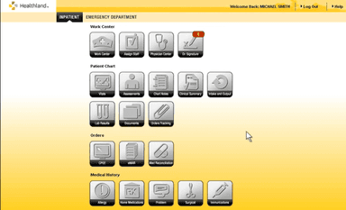 Healthland Centriq Inpatient dashboard