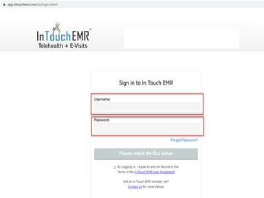 InTouch EMR Login