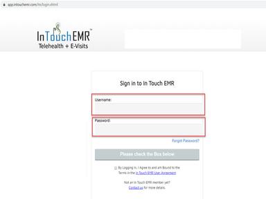 InTouch EMR Login