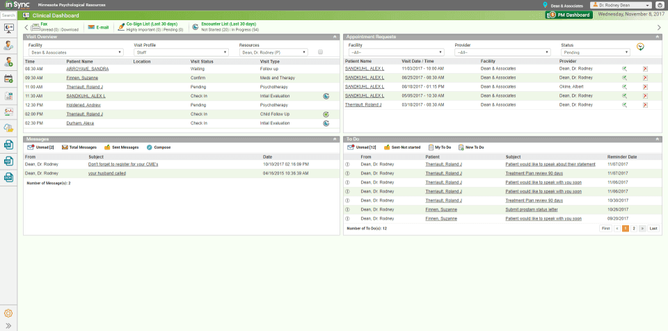 InSync EHR, PM & RCM Software
