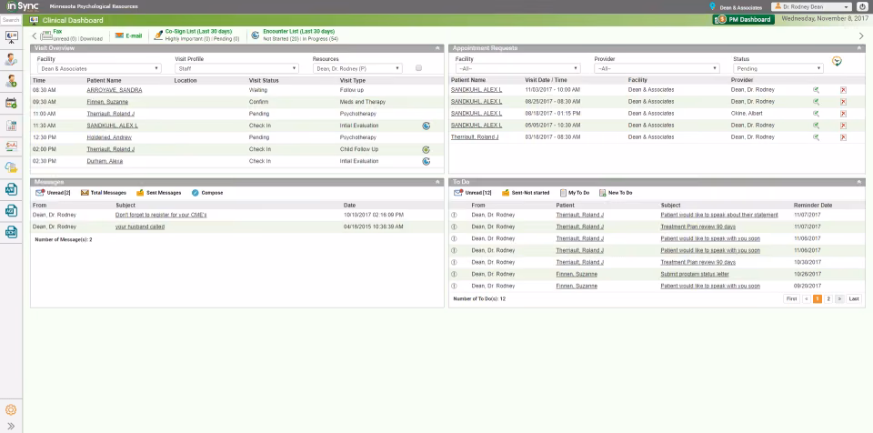 InSync EHR, PM & RCM Software