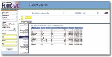 InterSystems HealthShare Patient search