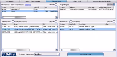 Liquid EHR e-prescribing