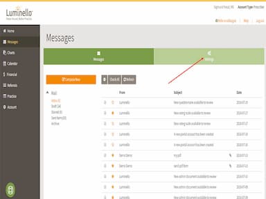 Luminello Software Messages
