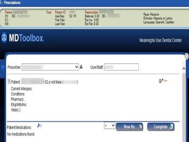 MDToolbox-Rx Patient Profile