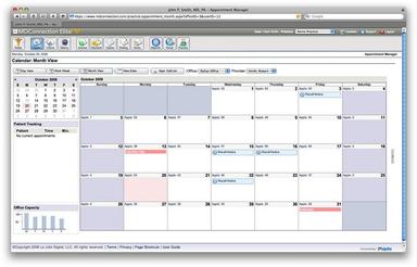 MDConnection Appointment month view
