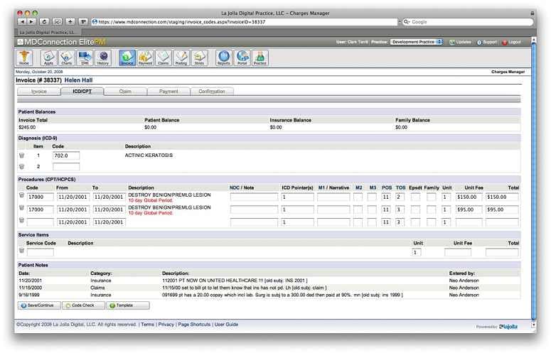 MDConnection Practice Management Software