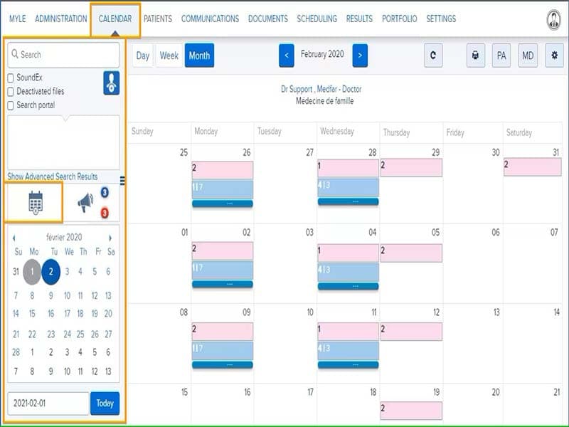 MYLE Calendar