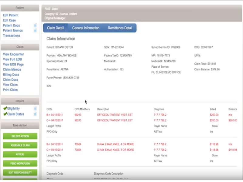 MedClarity Software Dashboard