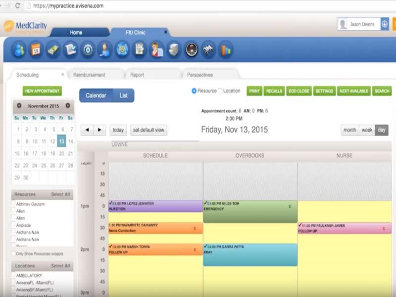 MedClarity Color Coded Calendar