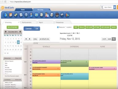 MedClarity Color Coded Calendar
