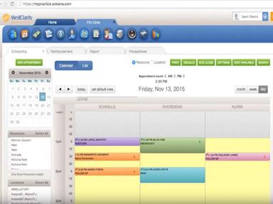 MedClarity Color Coded Calendar