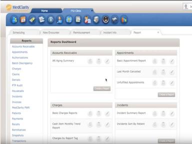 MedClarity Reports Dashboard