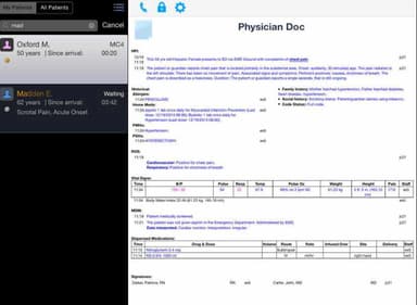 MEDHOST EMR Patient information