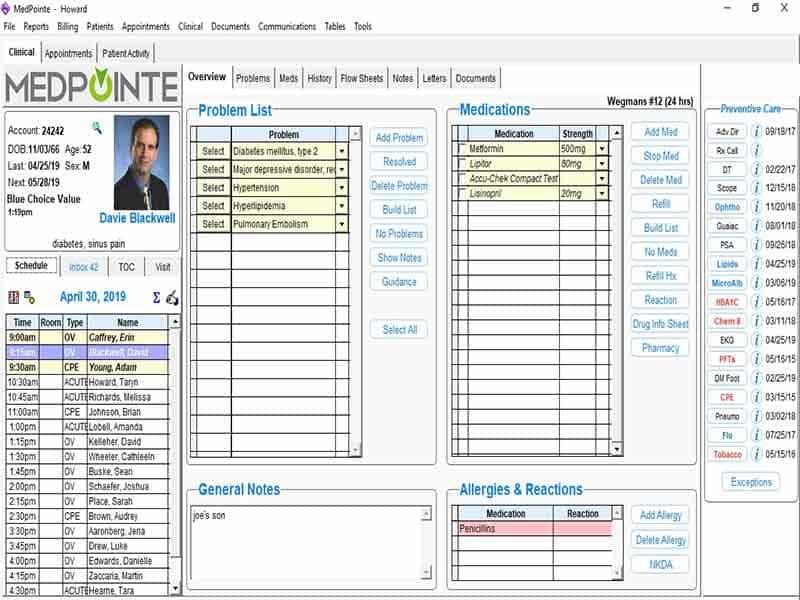MedPointe Dashboard