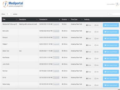 Schedule Screen
