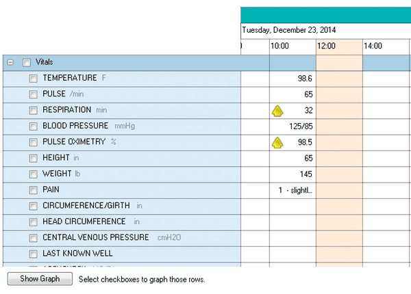 Medsphere Systems Flow sheets