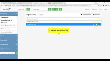 MyClientsPlus Progress Notes