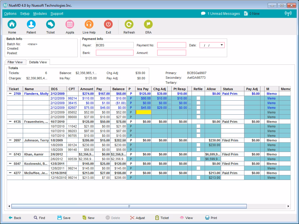 NueMD Claim Processing
