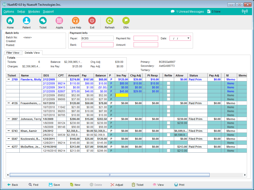 NueMD Claim Processing