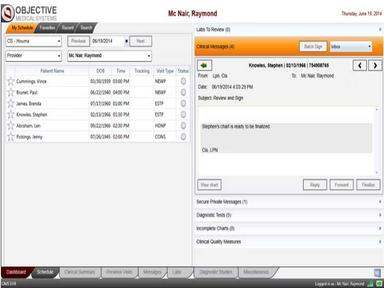 OMS EHR Dashboard