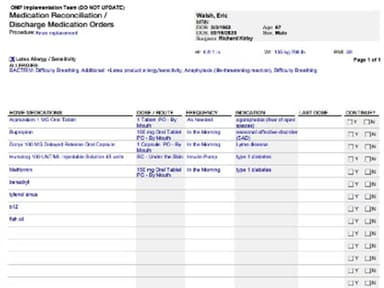 One Medical Passport discharge orders