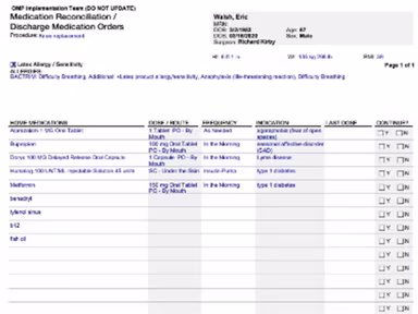 One Medical Passport discharge orders