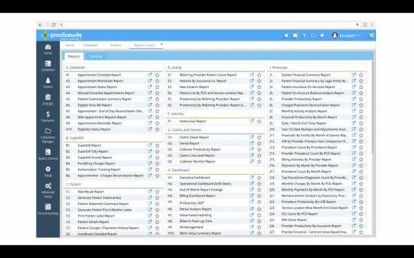 PracticeSuite Comprehensive Reporting